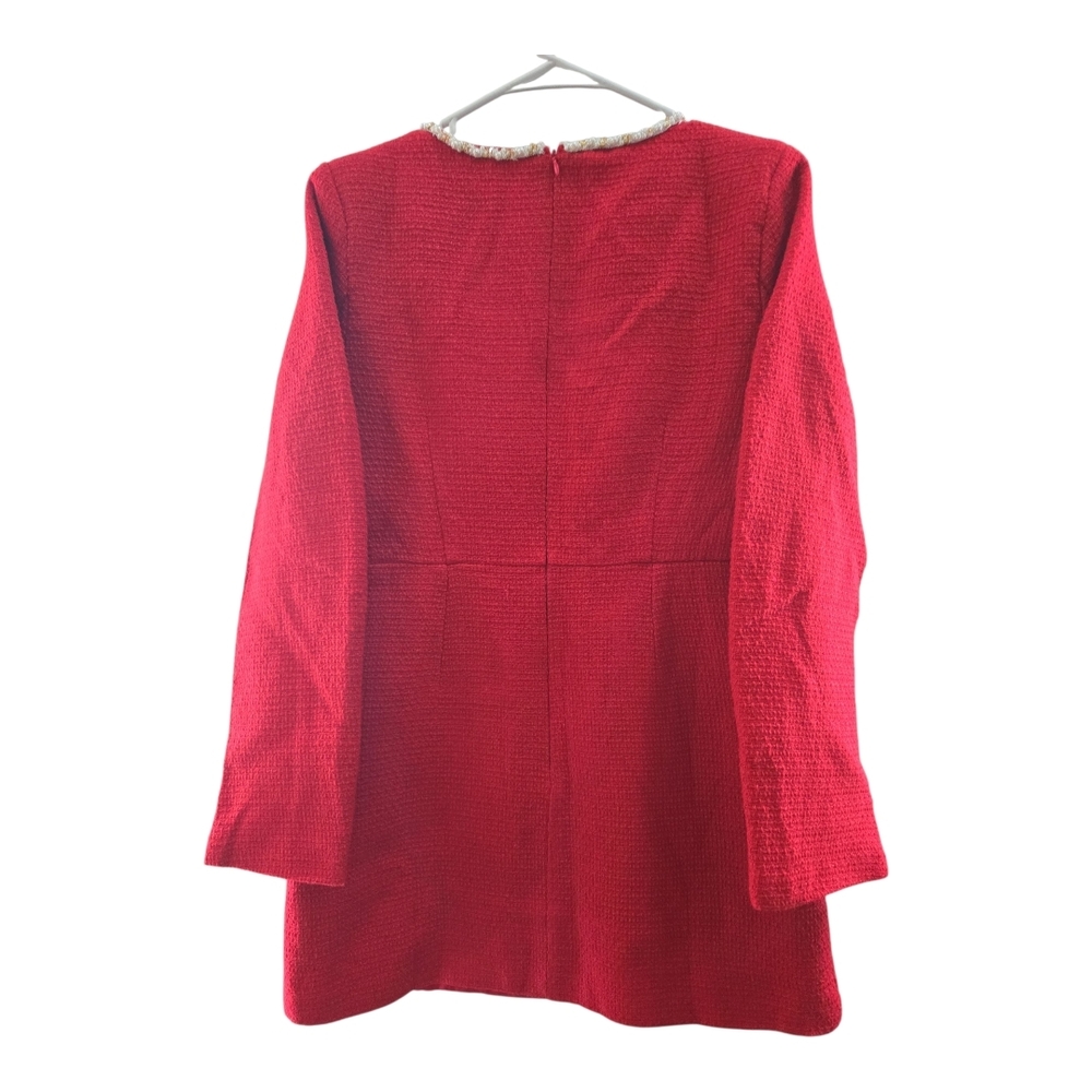 Elegant Red Mini Dress SZ S - Picture 4 of 6